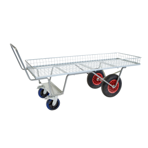 Rail Top Barrow 4 Wheel With Brake