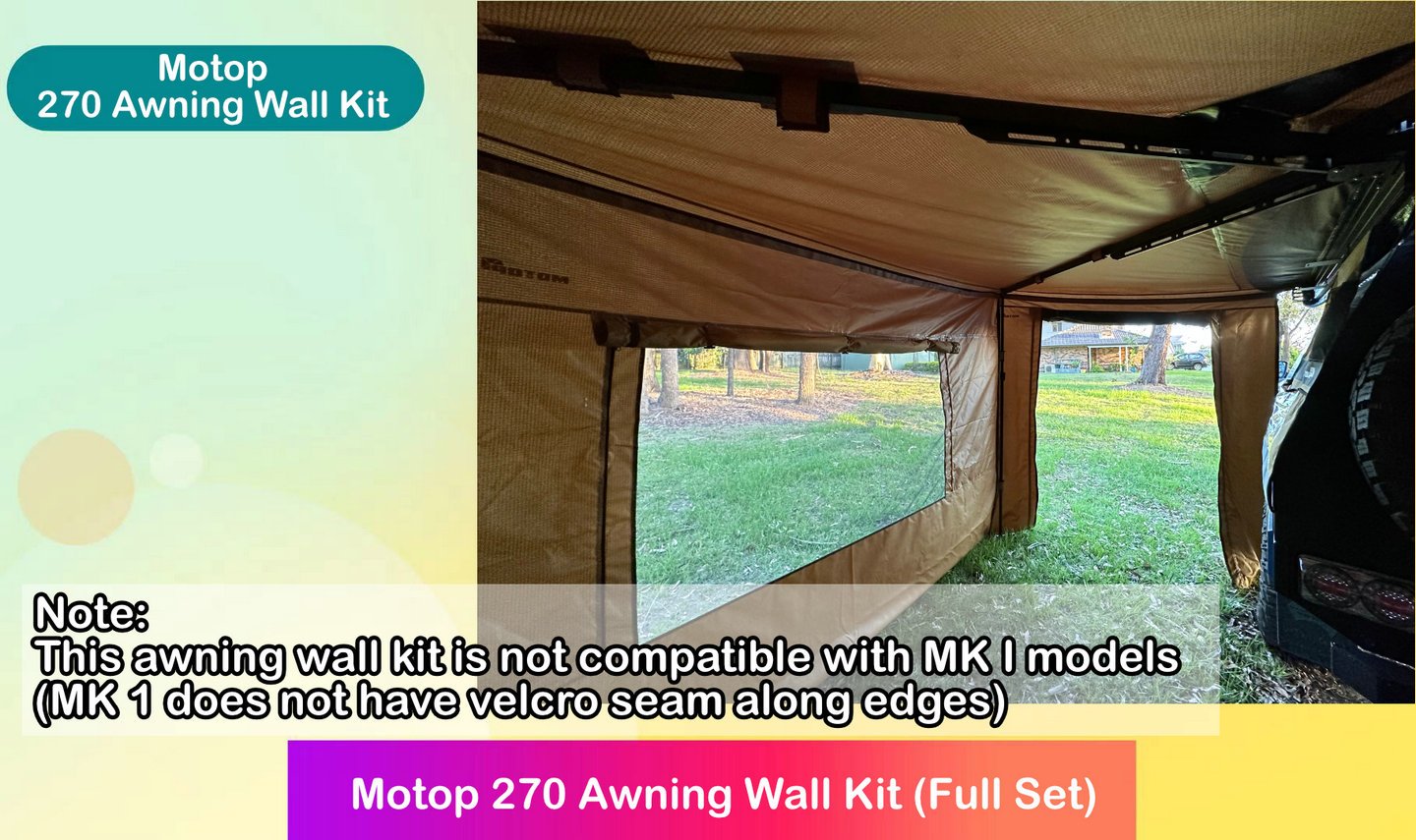 Motop Awning Wall Kit for 270 Freestanding Awning (Mk II) - Image 12