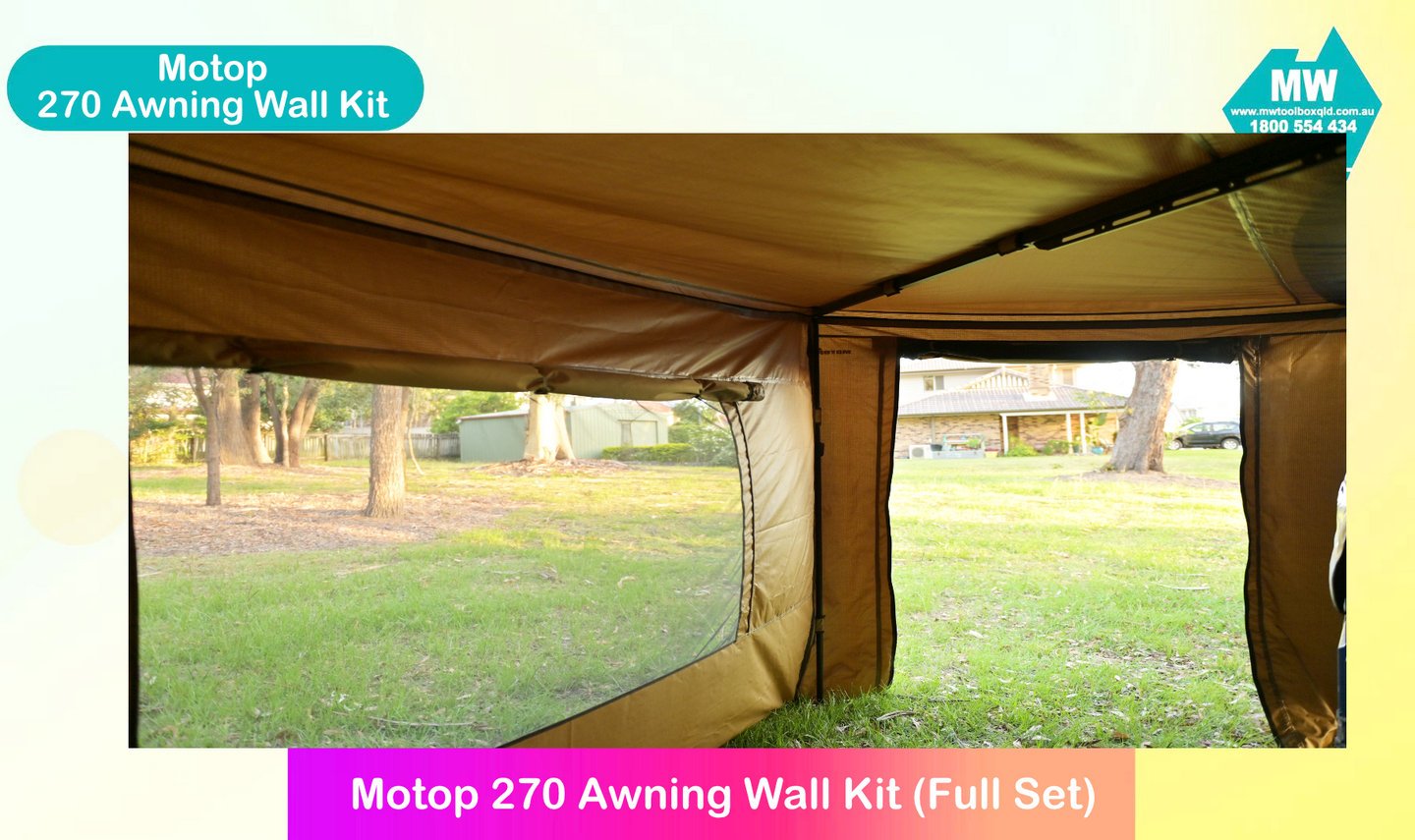 Motop Awning Wall Kit for 270 Freestanding Awning (Mk II) - Image 10